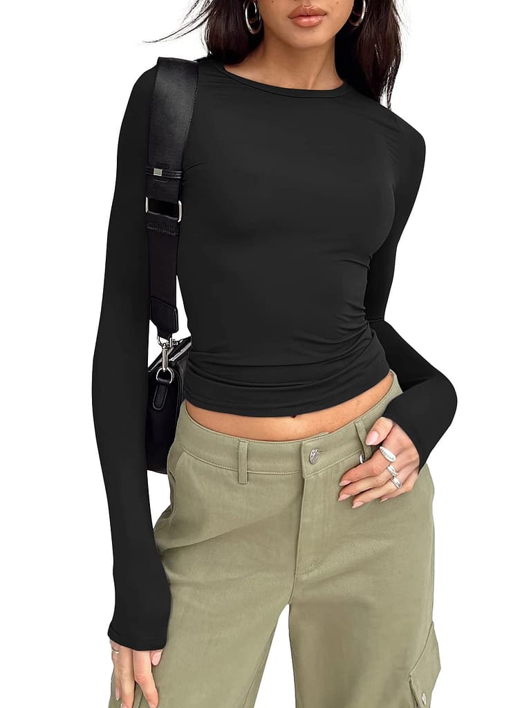 Trendy Queen Womens Long Sleeve Shirts Fall Fashion