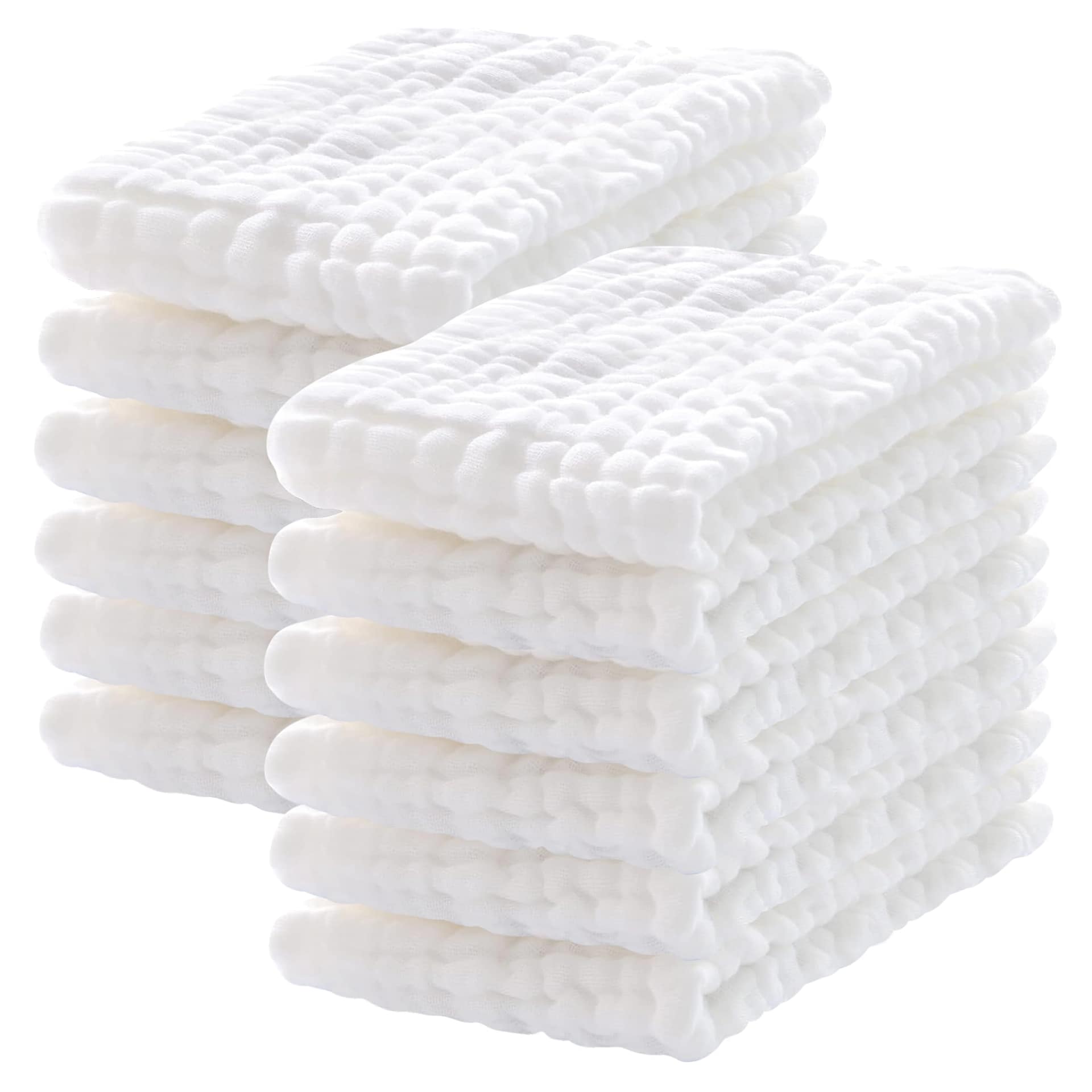 Lovely Care 12 Pack Muslin Burp Cloths