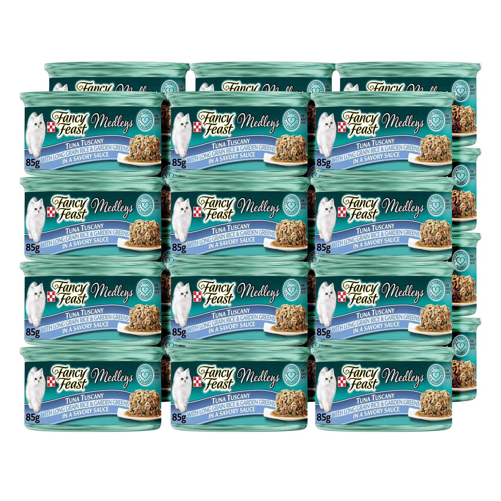 Purina Fancy Feast Wet Cat Food, Medleys Tuna Tuscany With Long Grain Rice & Greens in Savory Sauce