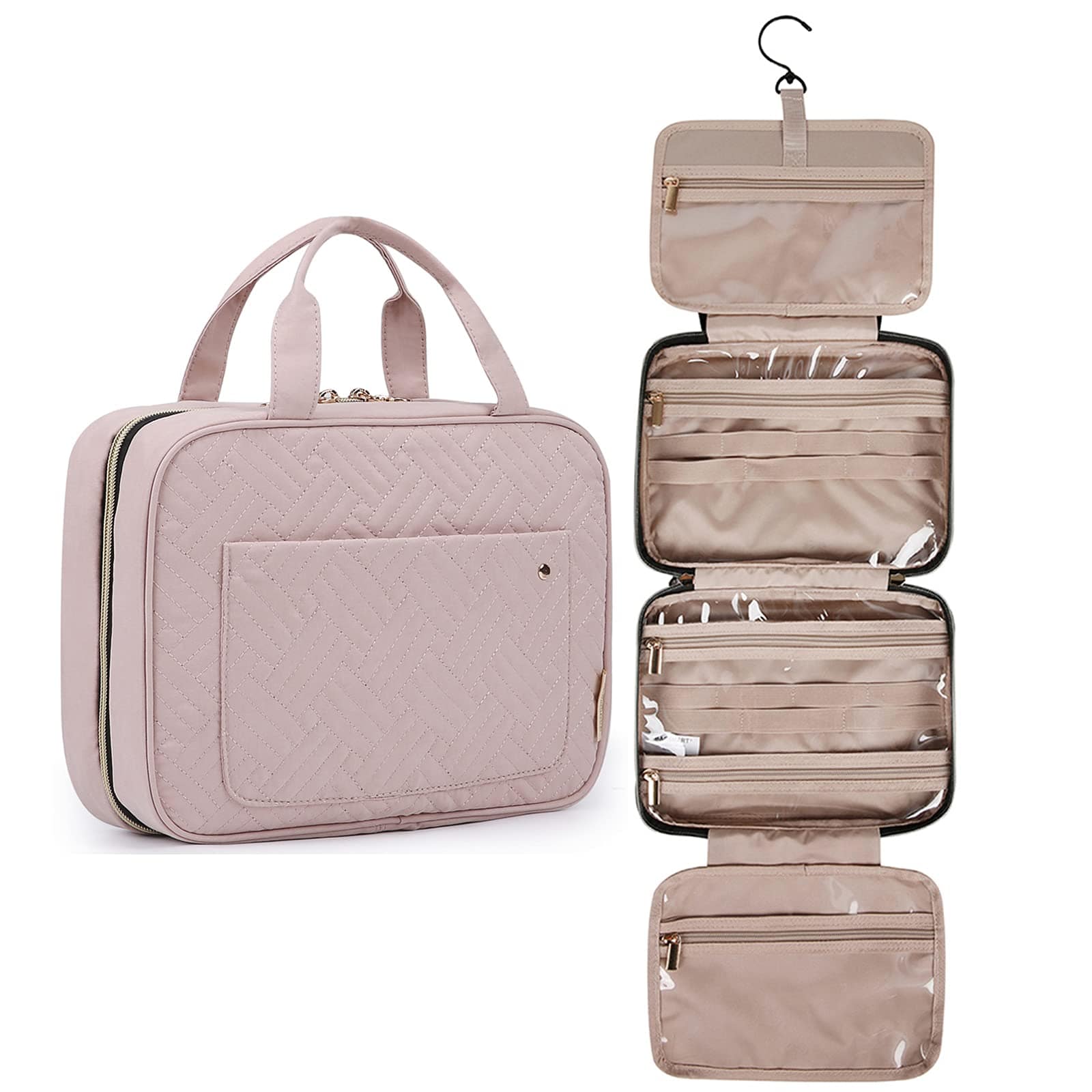 BAGSMART Toiletry Bag Travel Bag with Hanging Hook