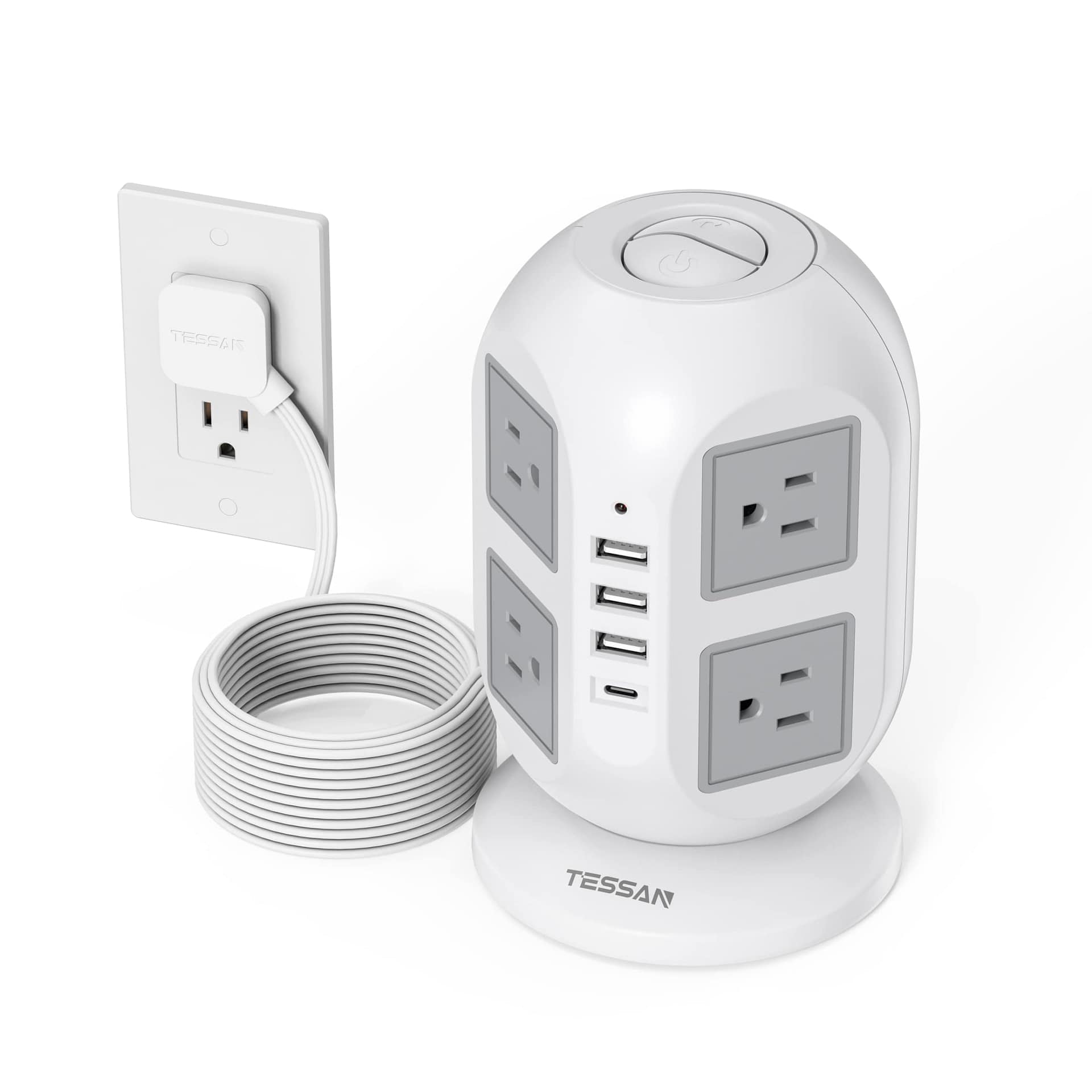 TESSAN Tower Surge Protector Power Strip